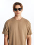 LC Waikiki Crew Neck Short Sleeve Men's Textured T-Shirt